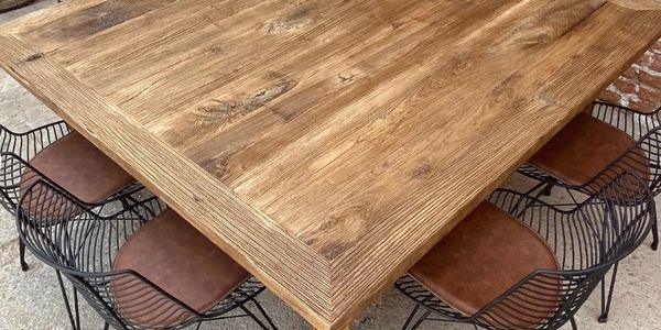 Square rustic table 