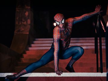 Spiderman, night photography, senior photography, marvel, cosplay, comic con, fantasy, northwest ar