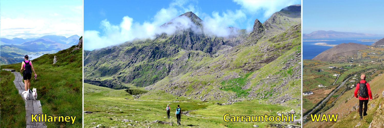 Carrauntoohil
Guided walks Killarney
Wild Atlantic Way hiking
MacGillycuddy's Reeks