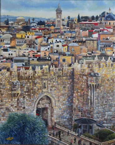 Damascus Gate and the Old City of Jerusalem
Oil on Canvas
40 x 50 cm
sold