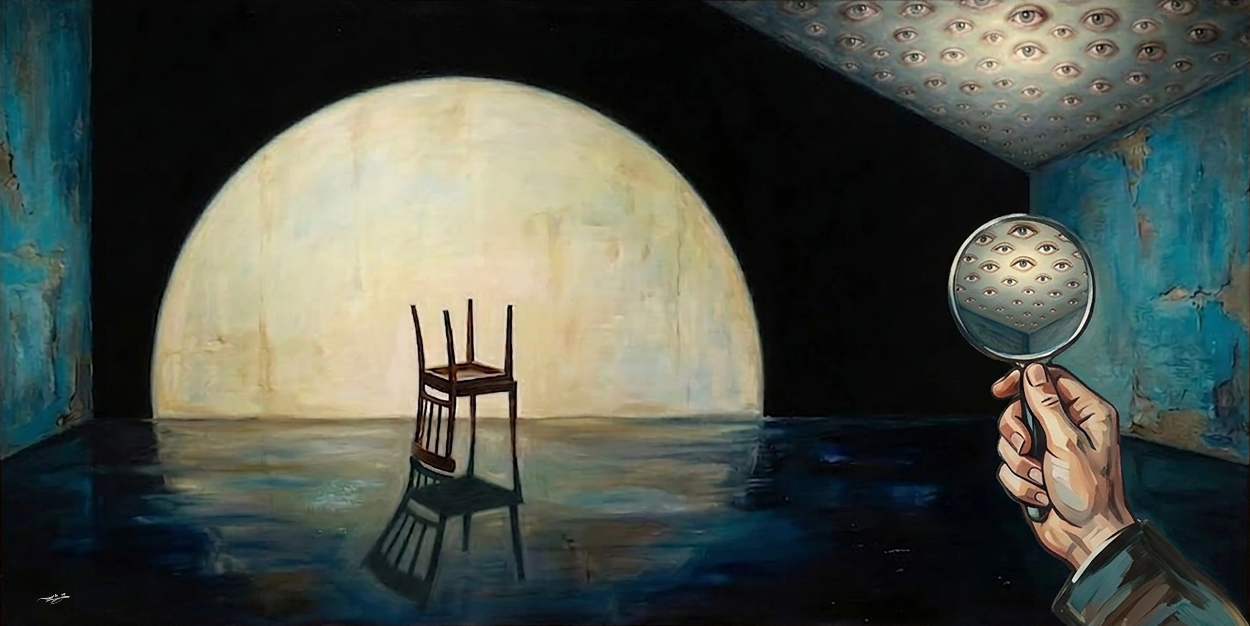 oil painting
Shadow at the Edge of Absence
