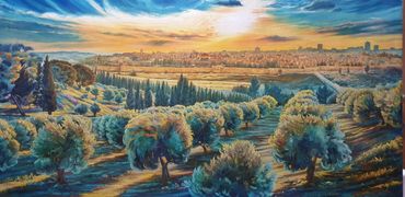Panorama of Jerusalem from the Mount of Olives
Oil on Canvas
70 x 140 cm
Sold