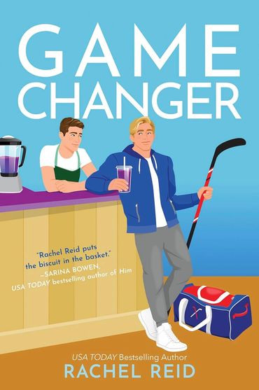 spicy gay hockey romance Game Changers, 1 Rachel Reid, illustrated, designed Monika Roe