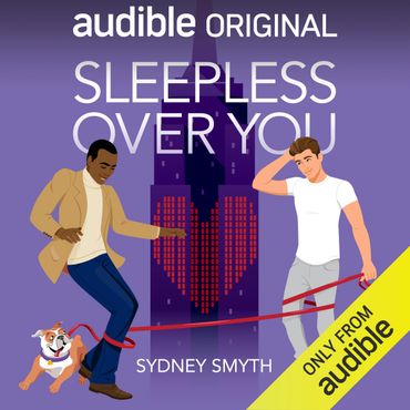 Monika Roe Illustration audible original audiobook cover artwork Sleepless Over You by Sydney Smyth