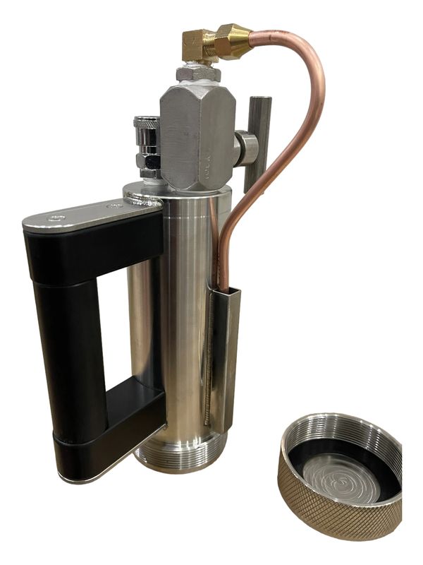 Handmade thermal oil sample collection canister from Vietnam