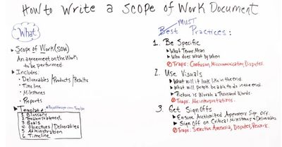 scope of work template