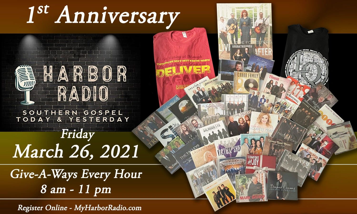 March 26, 2021 our 1st anniversary of Harbor Radio