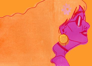 60s Woman Screenprint, 2024