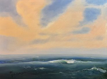 seascape painting New England. wave painting. Turner paintings.