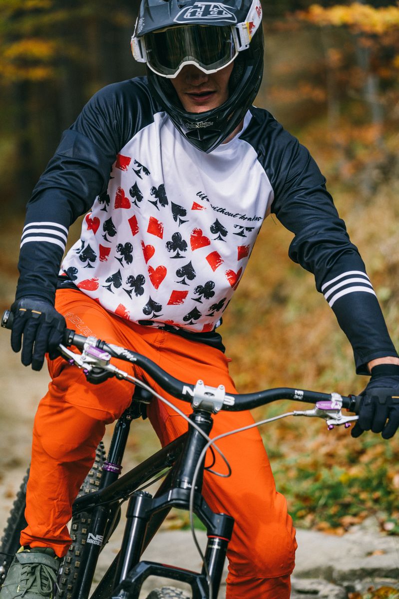 MEN Long Sleeve MTB Mountain Biking JERSEY | DECK of CARDS