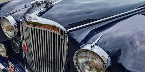 closeup shot of the front part of a car 