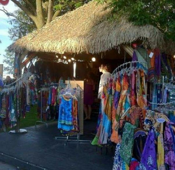 The Tiki Hut Store & Stage. 