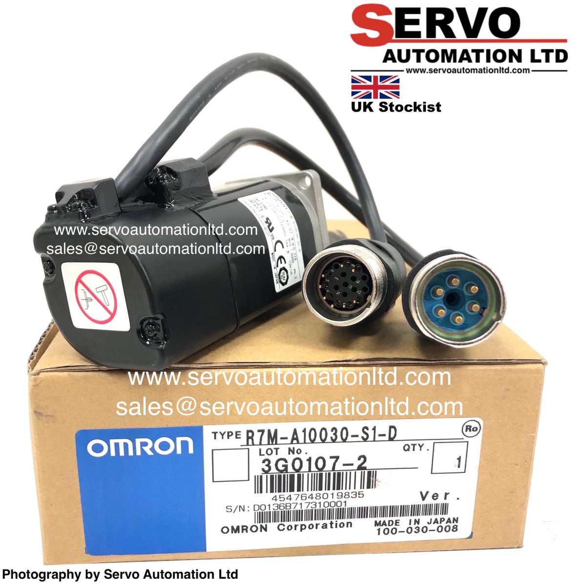 R7M-A10030-S1-D (NEW) Omron AC Servo Motor 100w 200v R7MA10030S1D