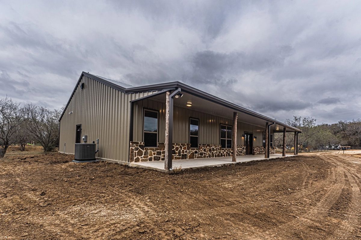 Versetta Stone Barndominium Shell by AmericanStructures