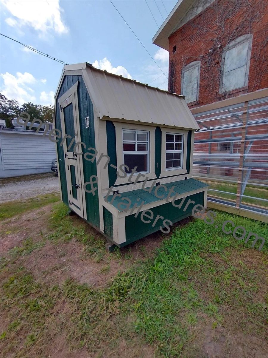 AMERICANSTRUCTURES 6X6 BARN STYLE CHICKEN COOP AS LOW AS 340.93 A MONTH