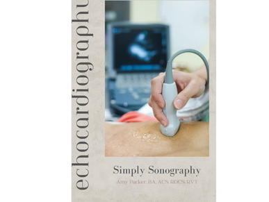 A book cover for echocardiography with devices