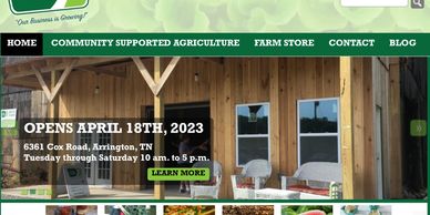 Delvin Organic Farms on Cox Rd in Arrington, TN