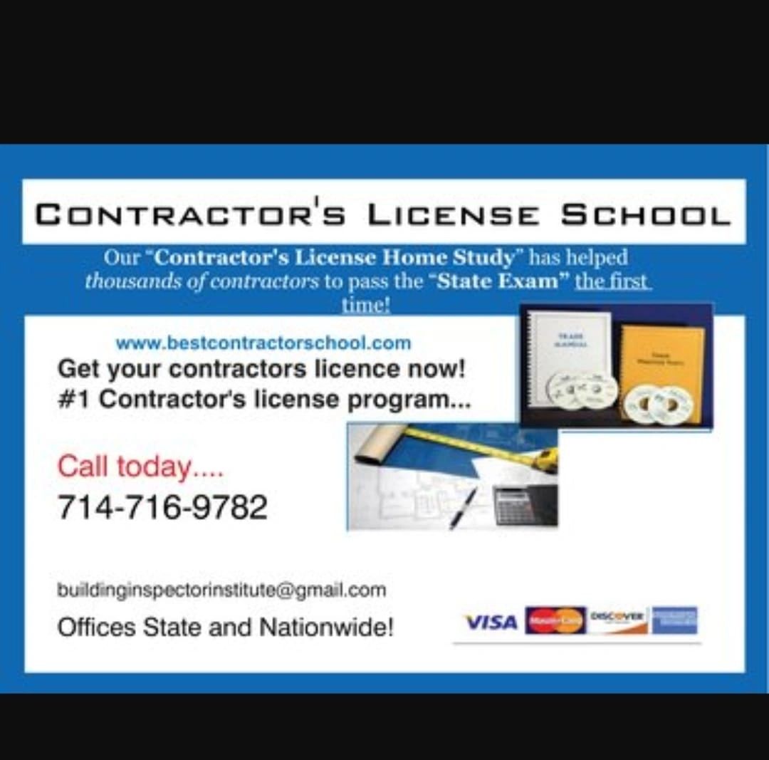 contractor's license school california