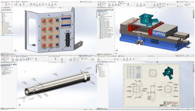 All Design work is done using 2018 Solid Works CAD software.