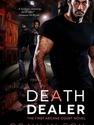 Cover of the book "Death Dealer" featuring intense characters.