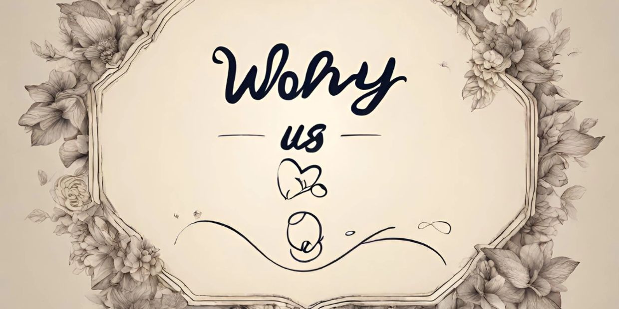 A lovely background with the words "why us" written on top.