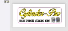 The new logo is all business 
Engine Cylinder Deglazing Agent. 
T