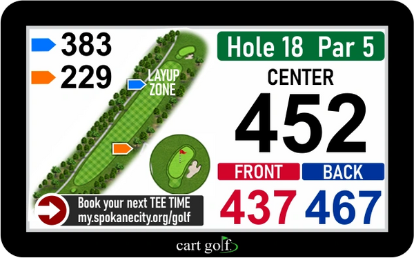 Cart Golf GPS display