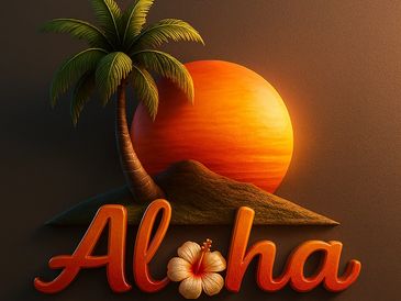 AlohaIMH logo stylized in mental health