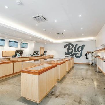 Big Island Grown dispensary interior, Hilo Hawaii