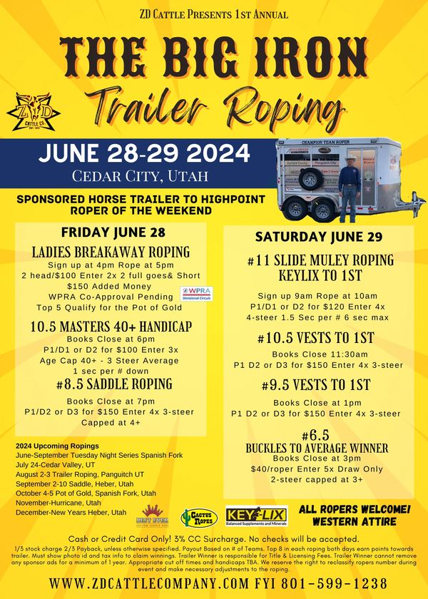 ZD Team Roping - ZD Cattle & Events