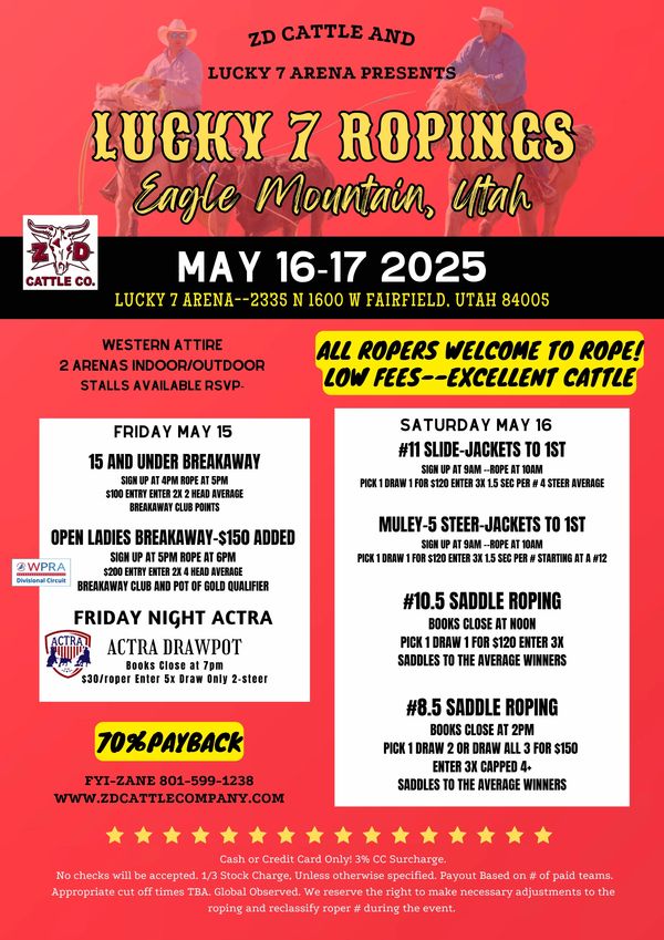 ZD Team Roping - ZD Cattle & Events