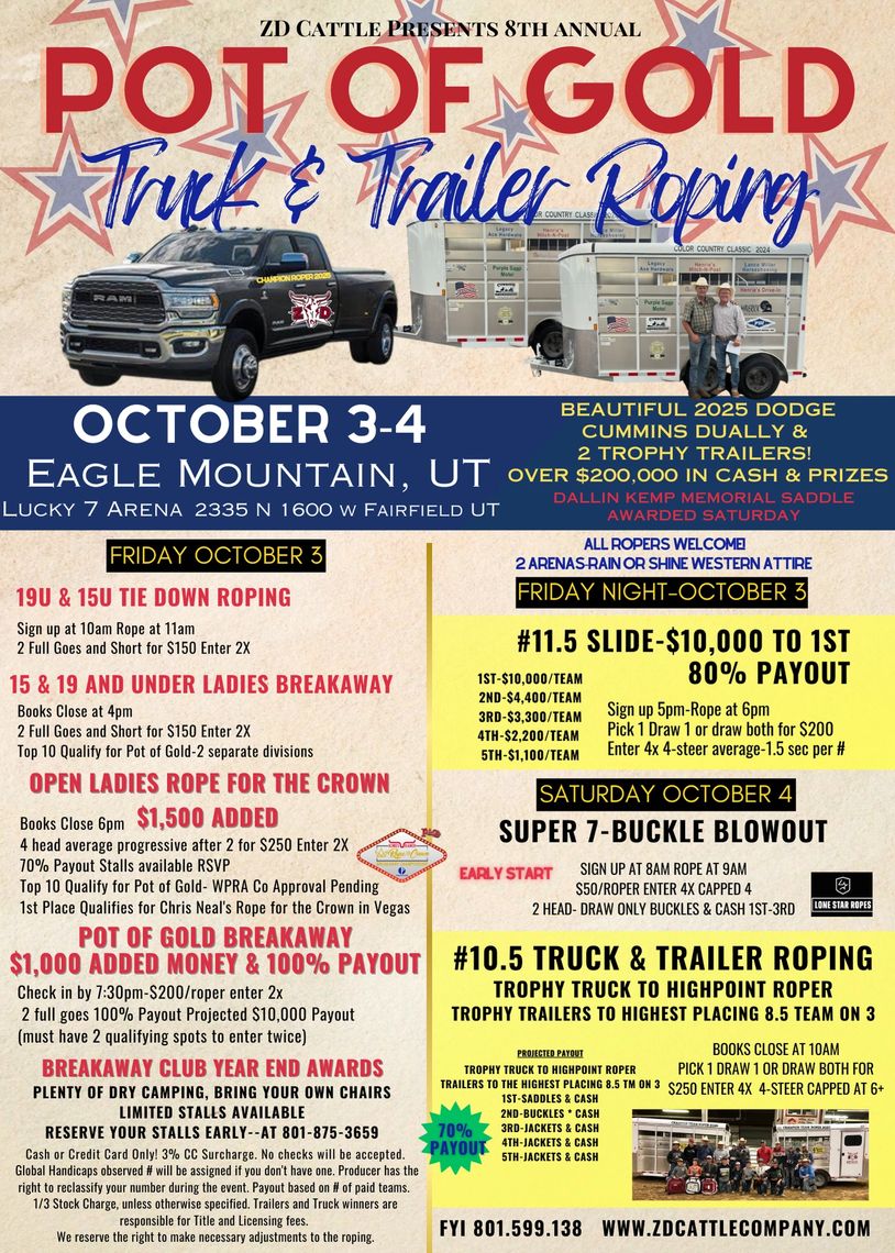 ZD Team Roping - ZD Cattle & Events