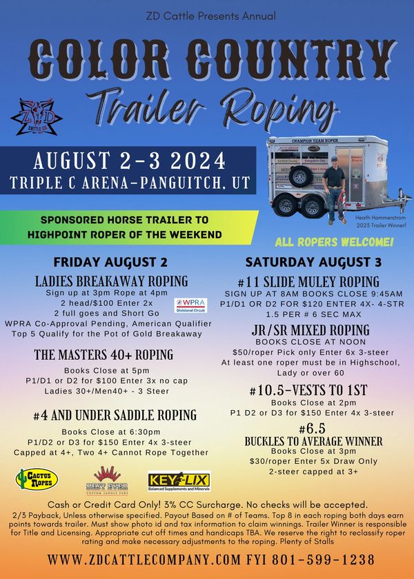 ZD Team Roping - ZD Cattle & Events