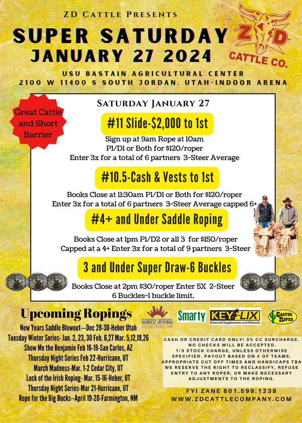 ZD Team Roping - ZD Cattle & Events