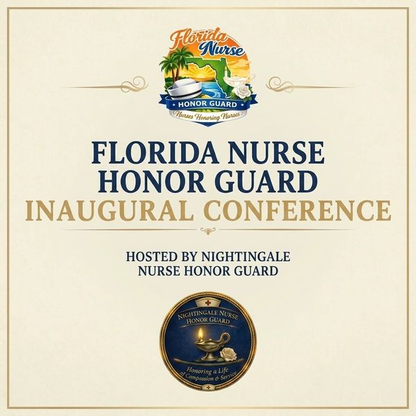 Florida Nurse Honor Guard inaugural conference poster.
