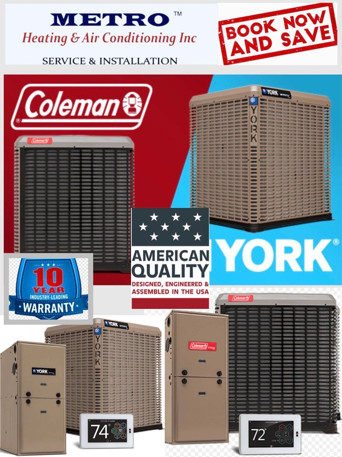 Heating and Air Conditioning Services | Metro HVAC