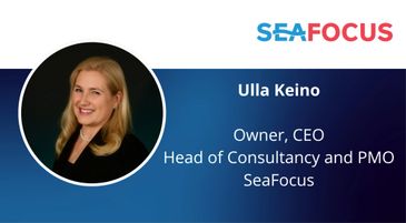 Professional business card of Ulla Keino, CEO of SeaFocus.