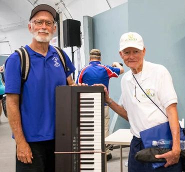 two of our members, one a keyboard player