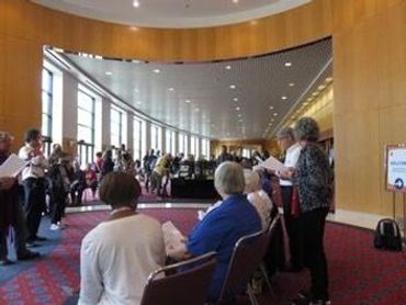 preparing for a concert