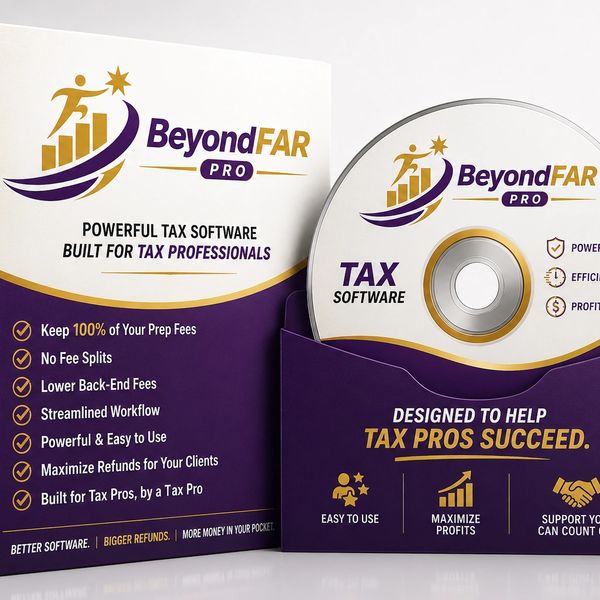 BeyondFAR Pro tax software, designed for tax professionals to maximize profits and streamline workflow.