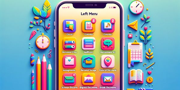 Colorful Left Menu
