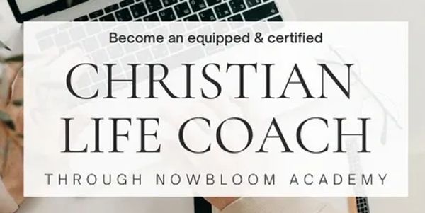 Christian Life Coach Certification.