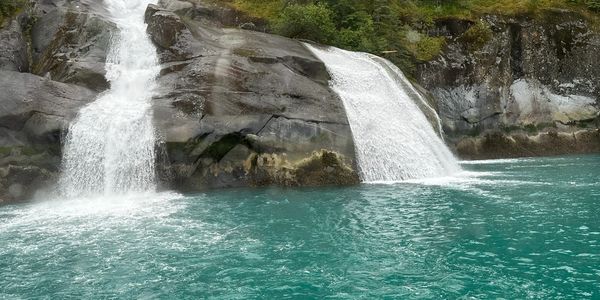 Waterfall in Alaska. 