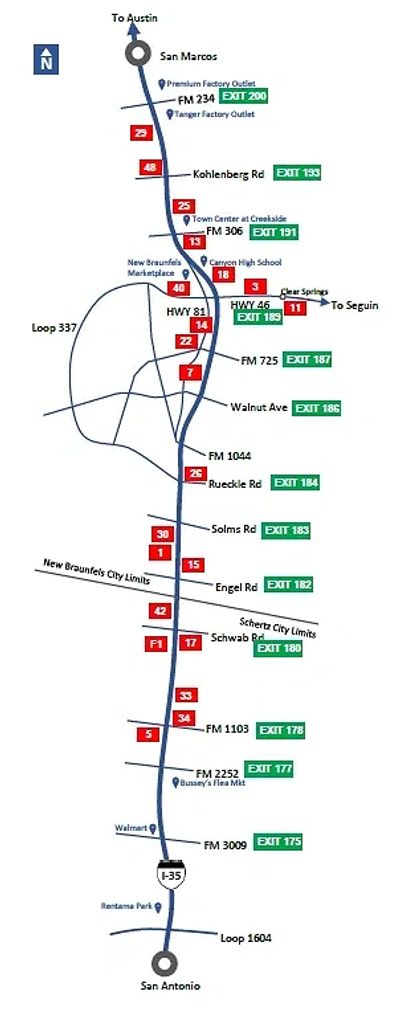 Turner Outdoor Advertising Locations Map