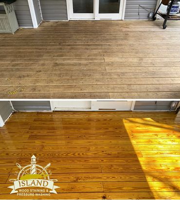 Deck Wash and stain. 