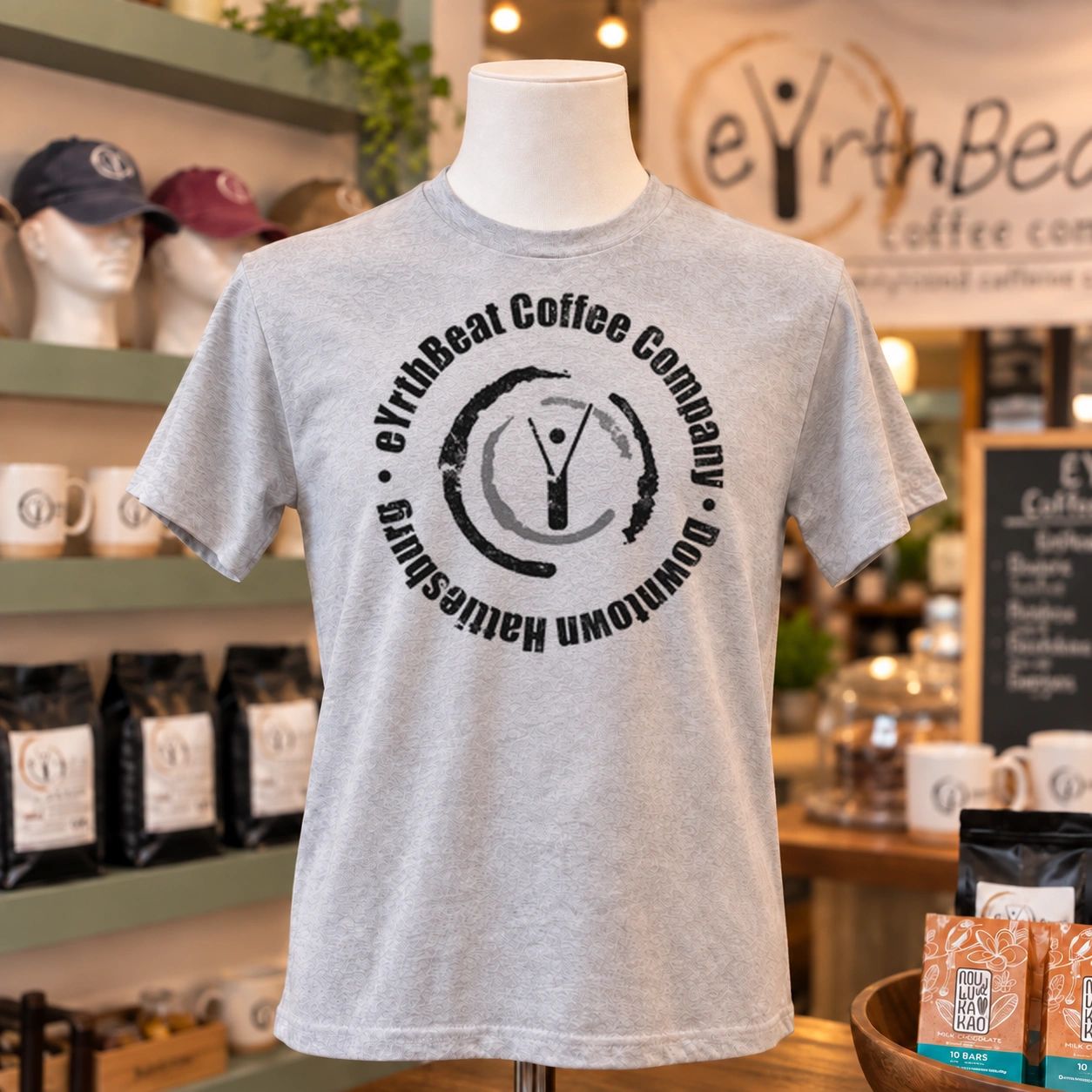 Downtown Tshirt at eYrthBeat Coffee Company
