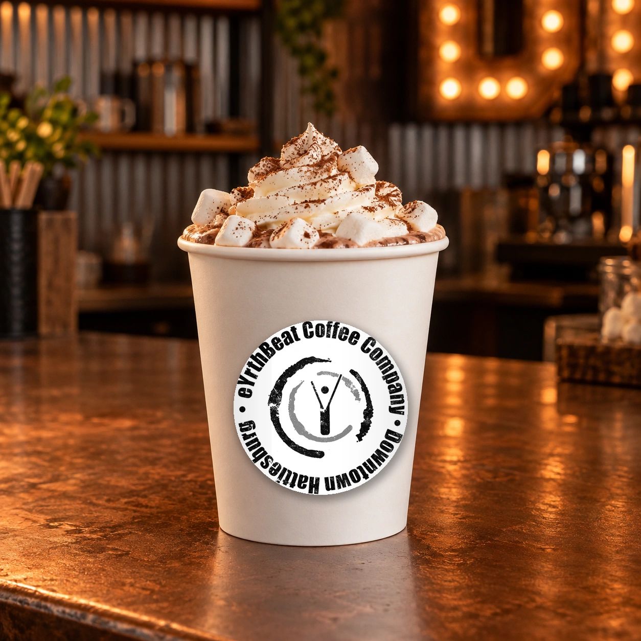 Kids Hot Chocolate at eYrthBeat Coffee Company