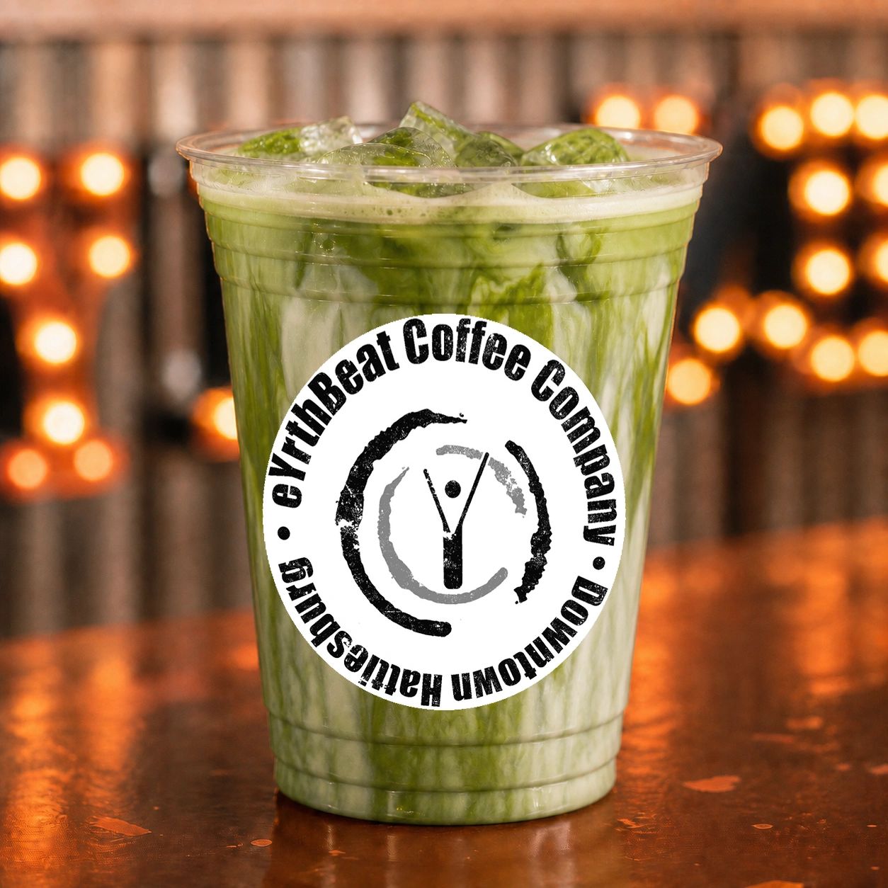 Matcha Latte at eYrthBeat Coffee Company