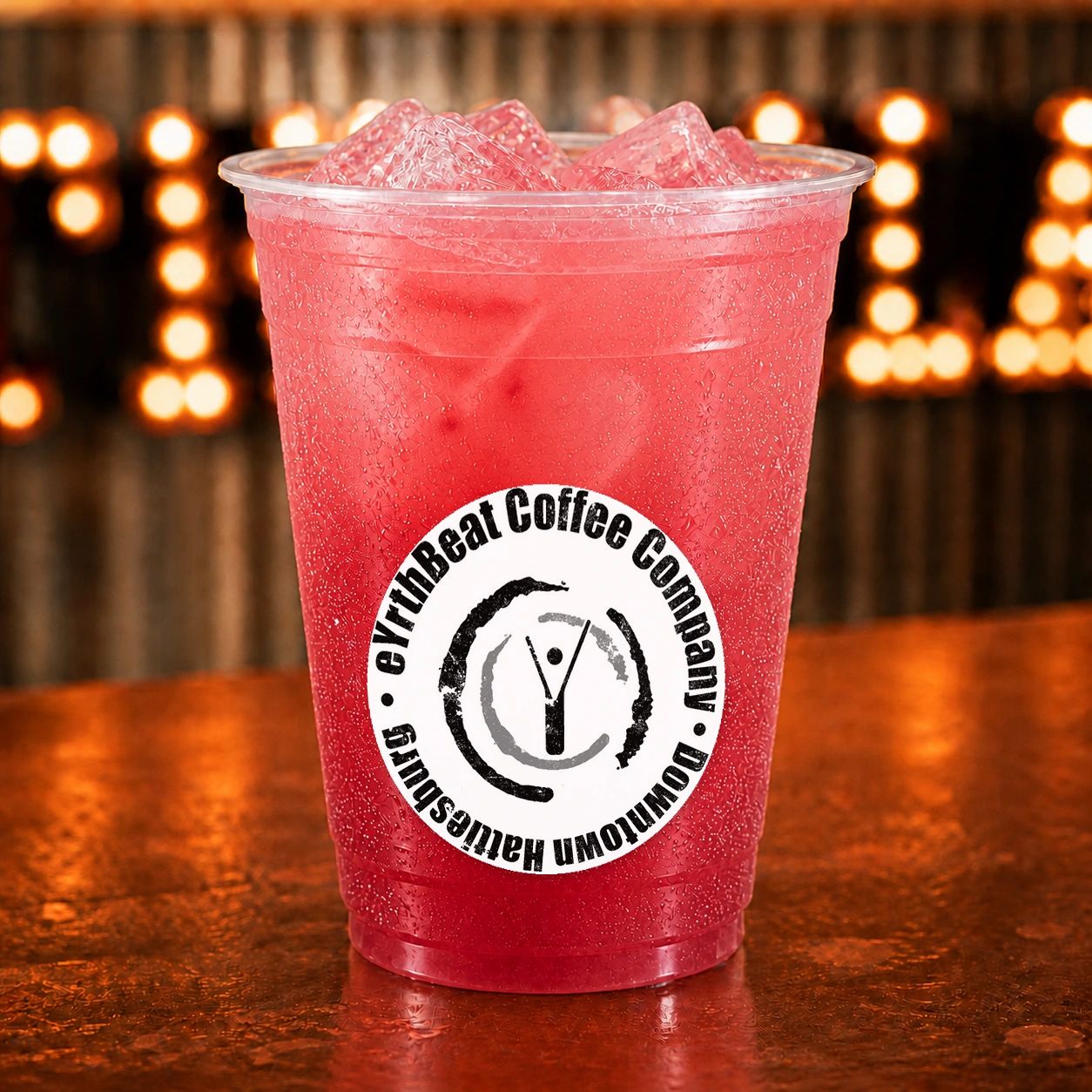 Raspberry Lemonade at eYrthBeat Coffee Company