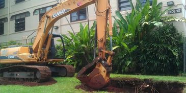 Excavation For Utilities - Wheeler Base